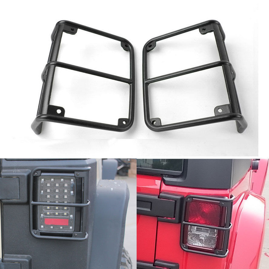 Thumbnail: Aluminum Tail Light Protector with Jeep Logo