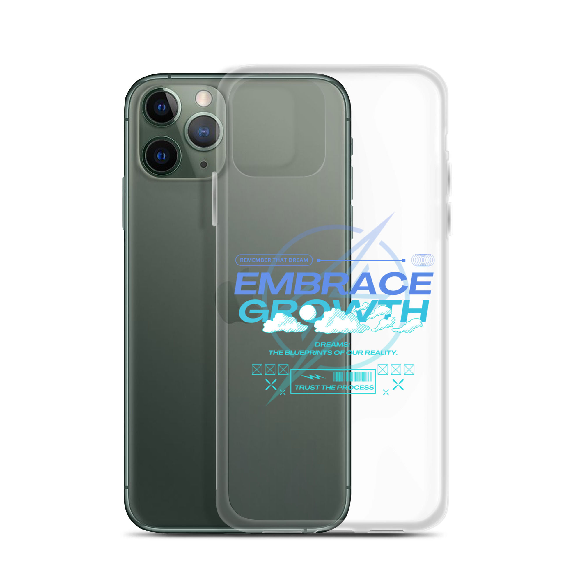 "Embrace Growth" Set Clear Case for iPhone®