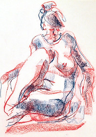 FIGURE #20  Pastel on Paper  16x20 in