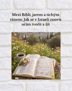 Mezi Biblí, jarem a tichým ránem: Jak se v Izraeli znovu učím tvořit a žít