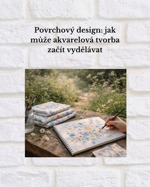 Povrchový design: jak může akvarelová tvorba začít vydělávat