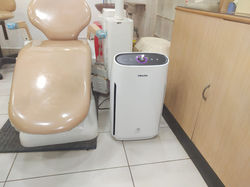 Air purifier with HEPA filters near Consultation Chair 2