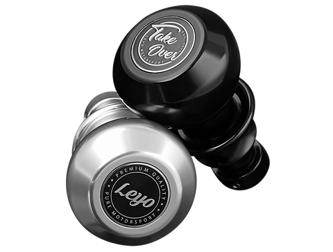 パーツ LEYO Billet Aluminum Knobs Black GOLF7.5 Black Billet Aluminnm Knobs 3pcs | LEYO Motorsport