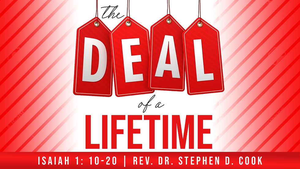 The Deal of a Lifetime - Sunday Service