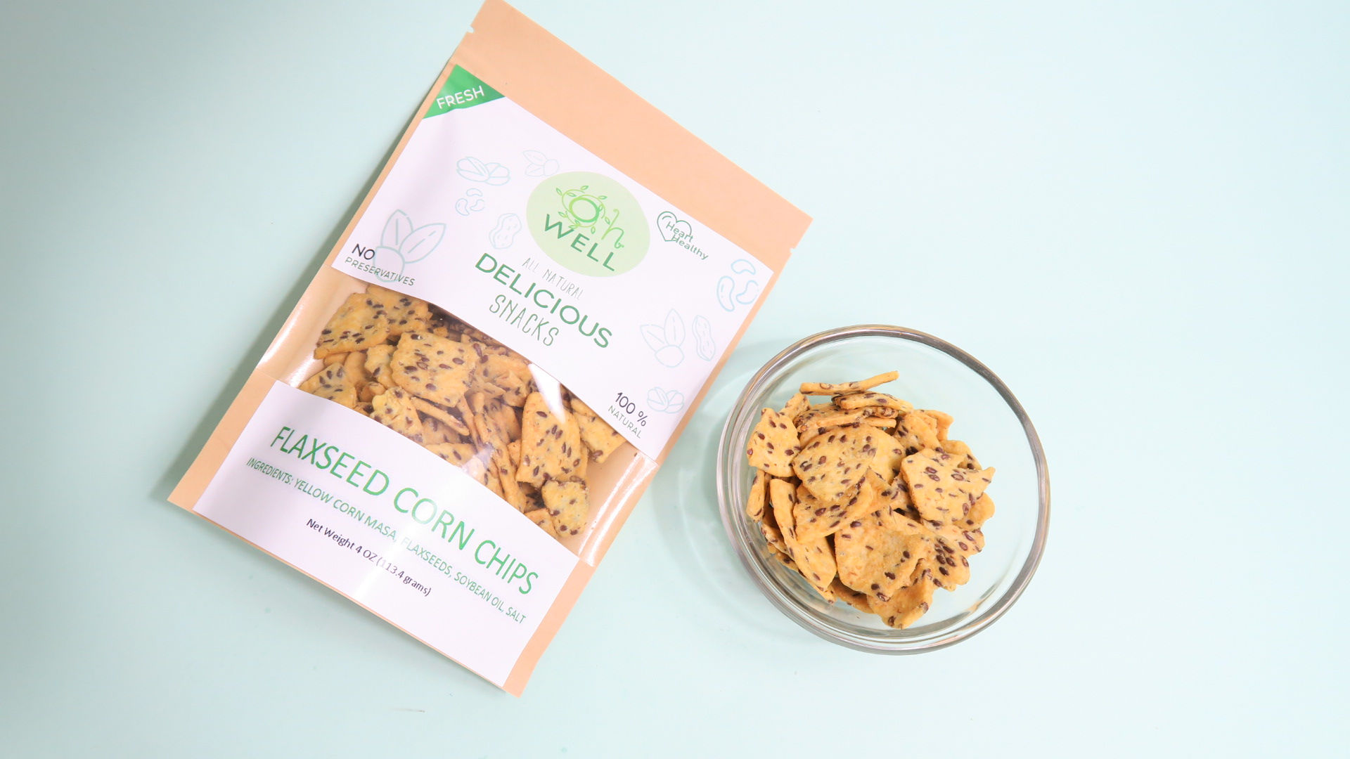 Flaxseed Corn Chips