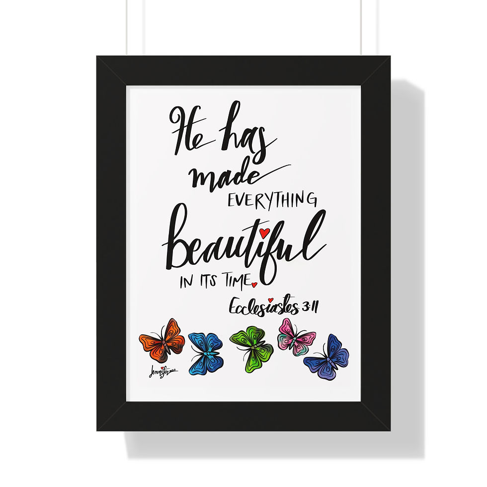 Thumbnail: "He Has Made Everything Beautiful," Framed Vertical Poster
