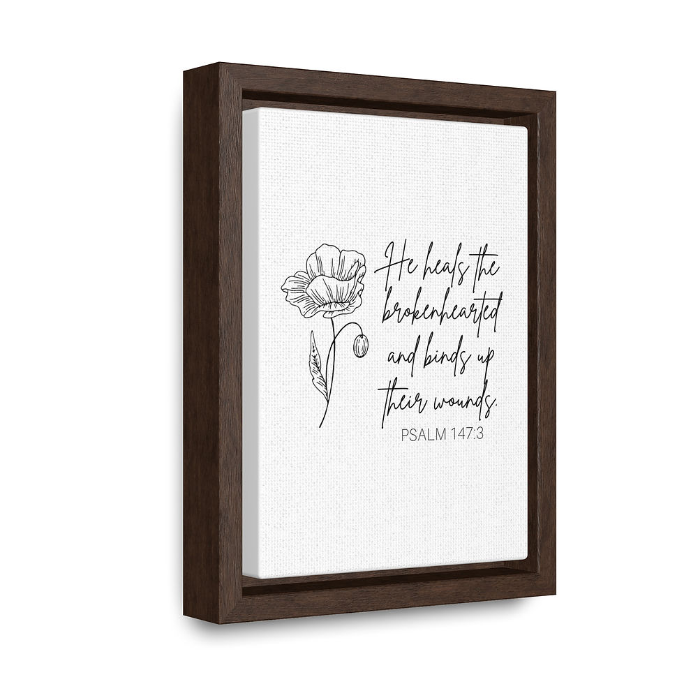 Thumbnail: "He Heals the Brokenhearted," Canvas Wrap