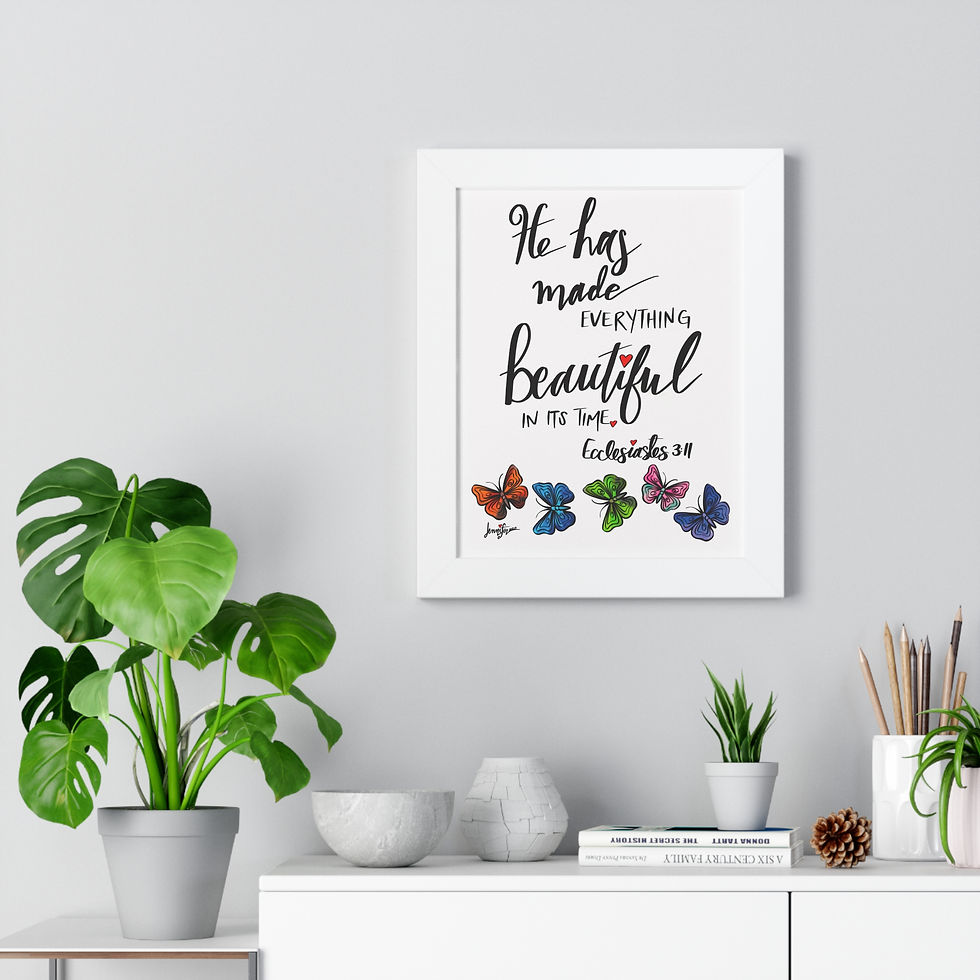Thumbnail: "He Has Made Everything Beautiful," Framed Vertical Poster