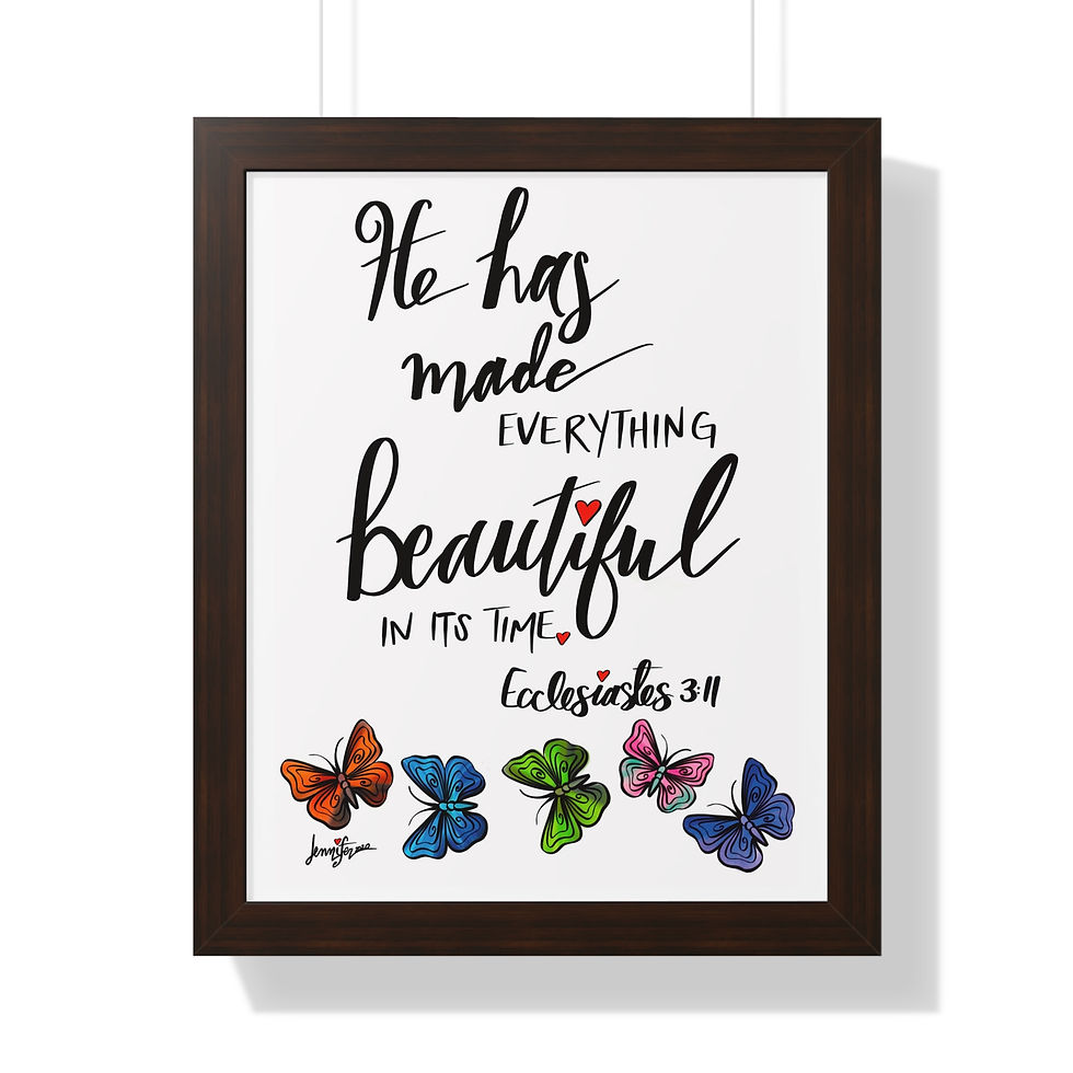 Thumbnail: "He Has Made Everything Beautiful," Framed Vertical Poster