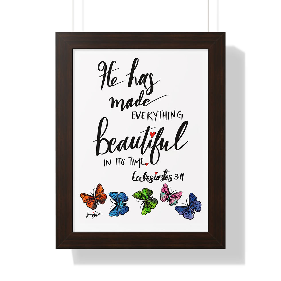 Thumbnail: "He Has Made Everything Beautiful," Framed Vertical Poster