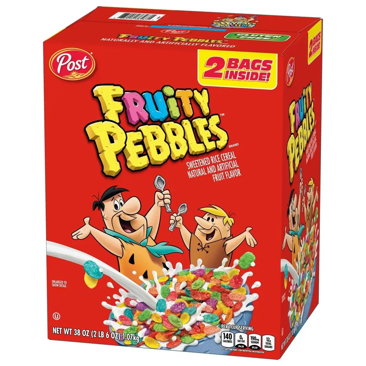 FRUITY PEBBLES CEREAL - 38oz