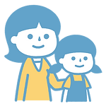 親子のイラスト