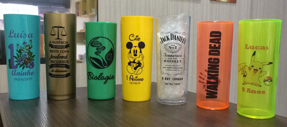 Copo Long Drink em Acrílico - Personalizado