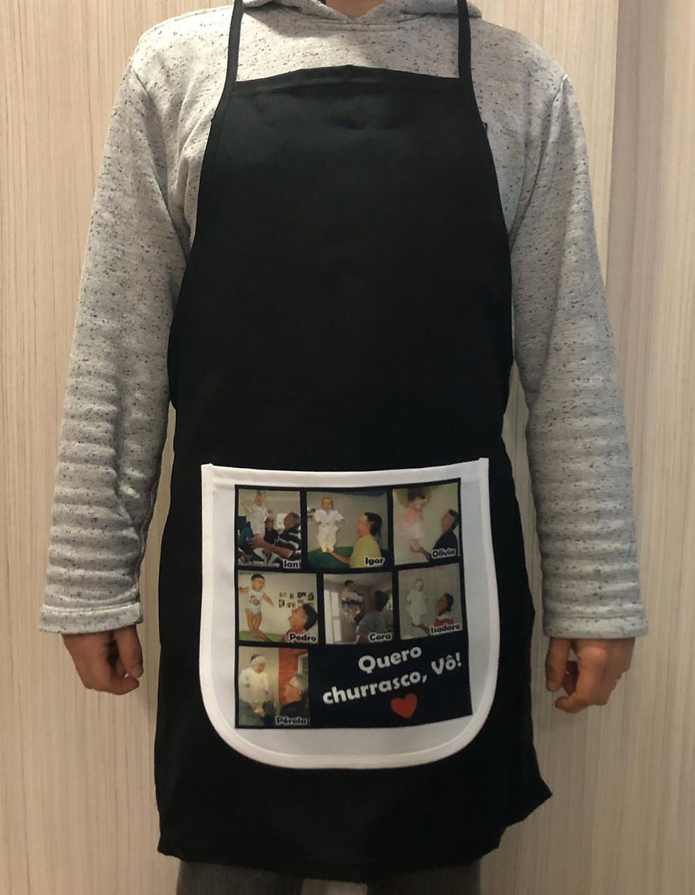 Miniatura: Avental Preto - Personalizado