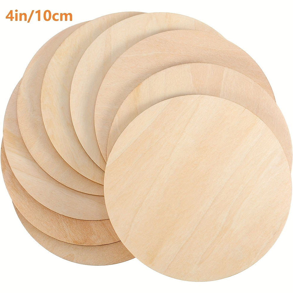 Miniatura: 4 Inch Round Wooden Craft Blank