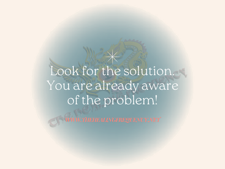 Look for the Solution — You Already Know the Problem