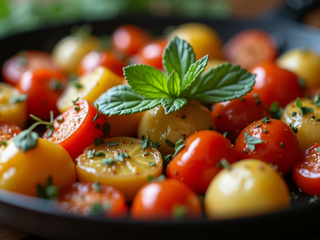 tomato salad with herbs and spice foreasy home made cooking