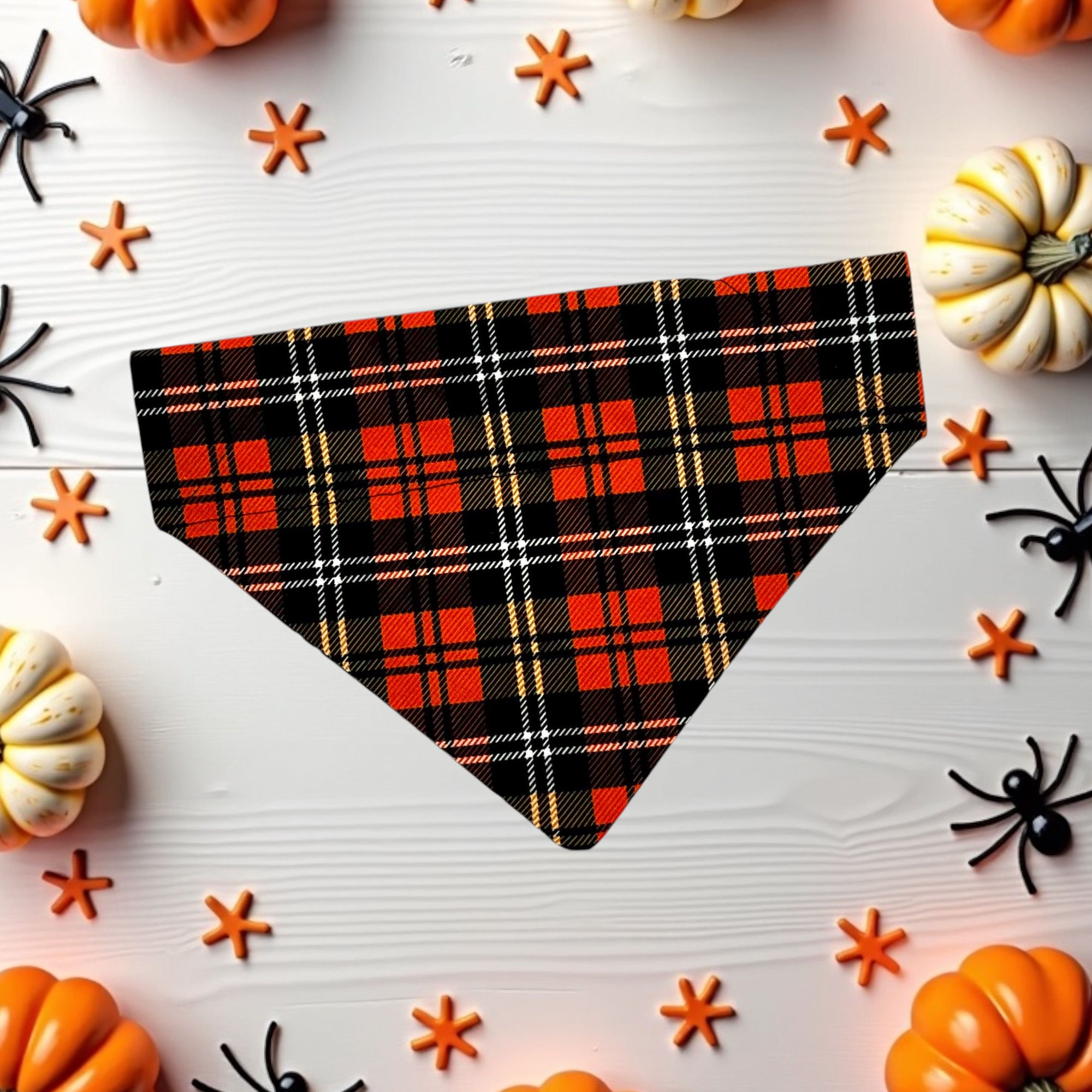 Bandana - Orange plaid
