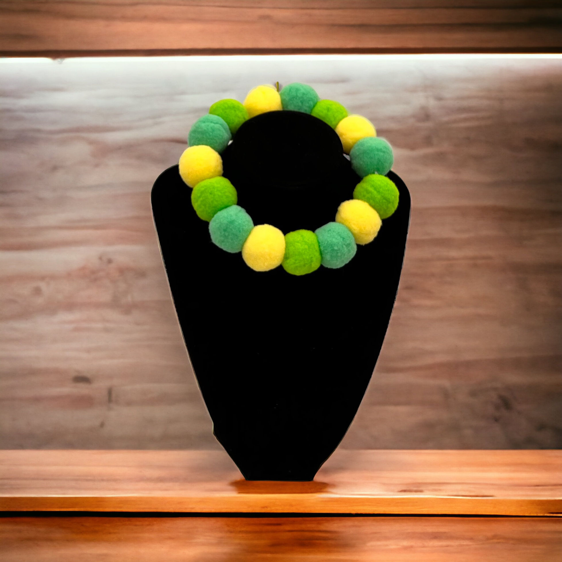 Pom Pom necklace - Citrus