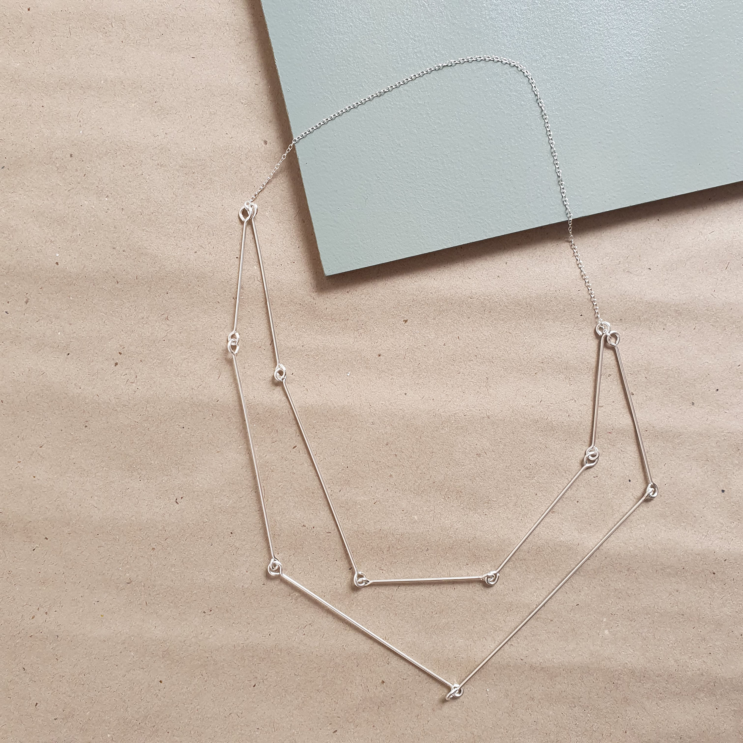 SKY - chain on chain necklace