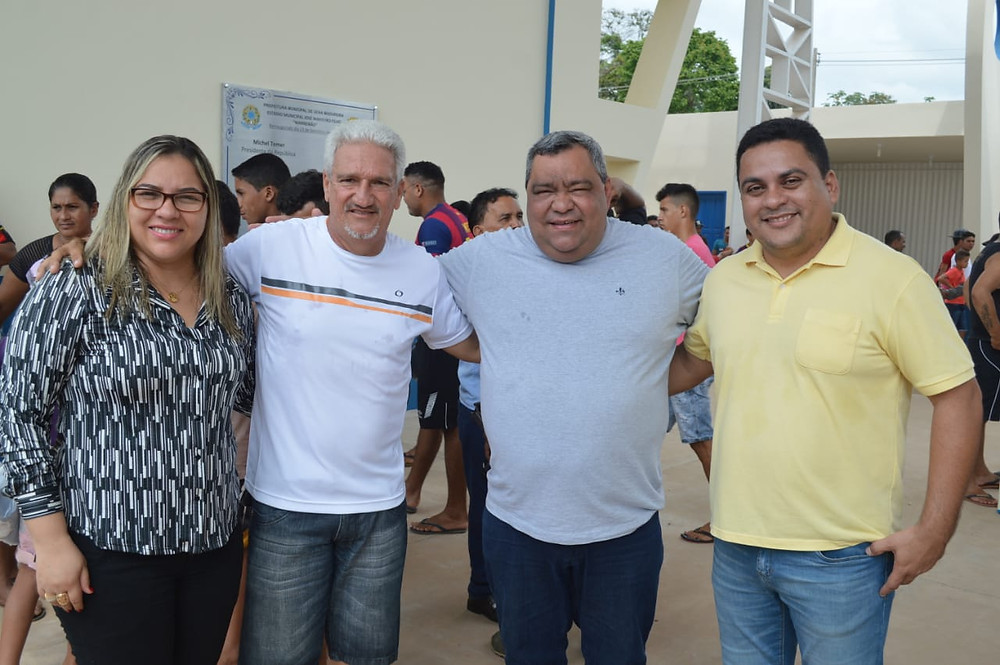Esquerda para direita: Meire Serafim, Hermano Filho, Mazinho Serafim e Gilberto Lira
