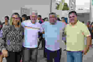 Esquerda para direita: Meire Serafim, Hermano Filho, Mazinho Serafim e Gilberto Lira