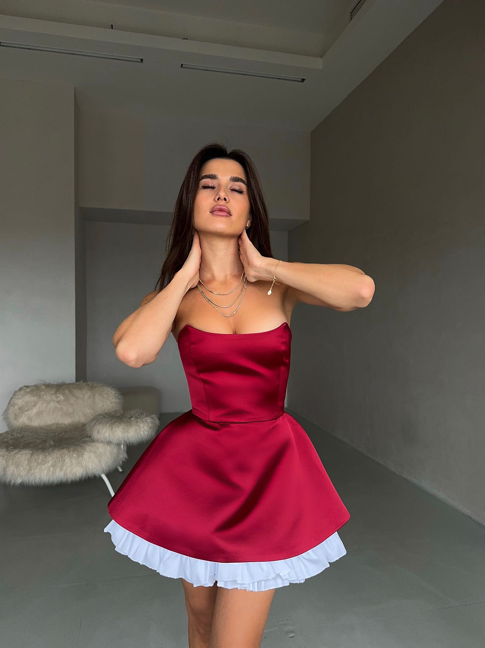 Прев'ю: Сукня BARBIE BURGUNDY