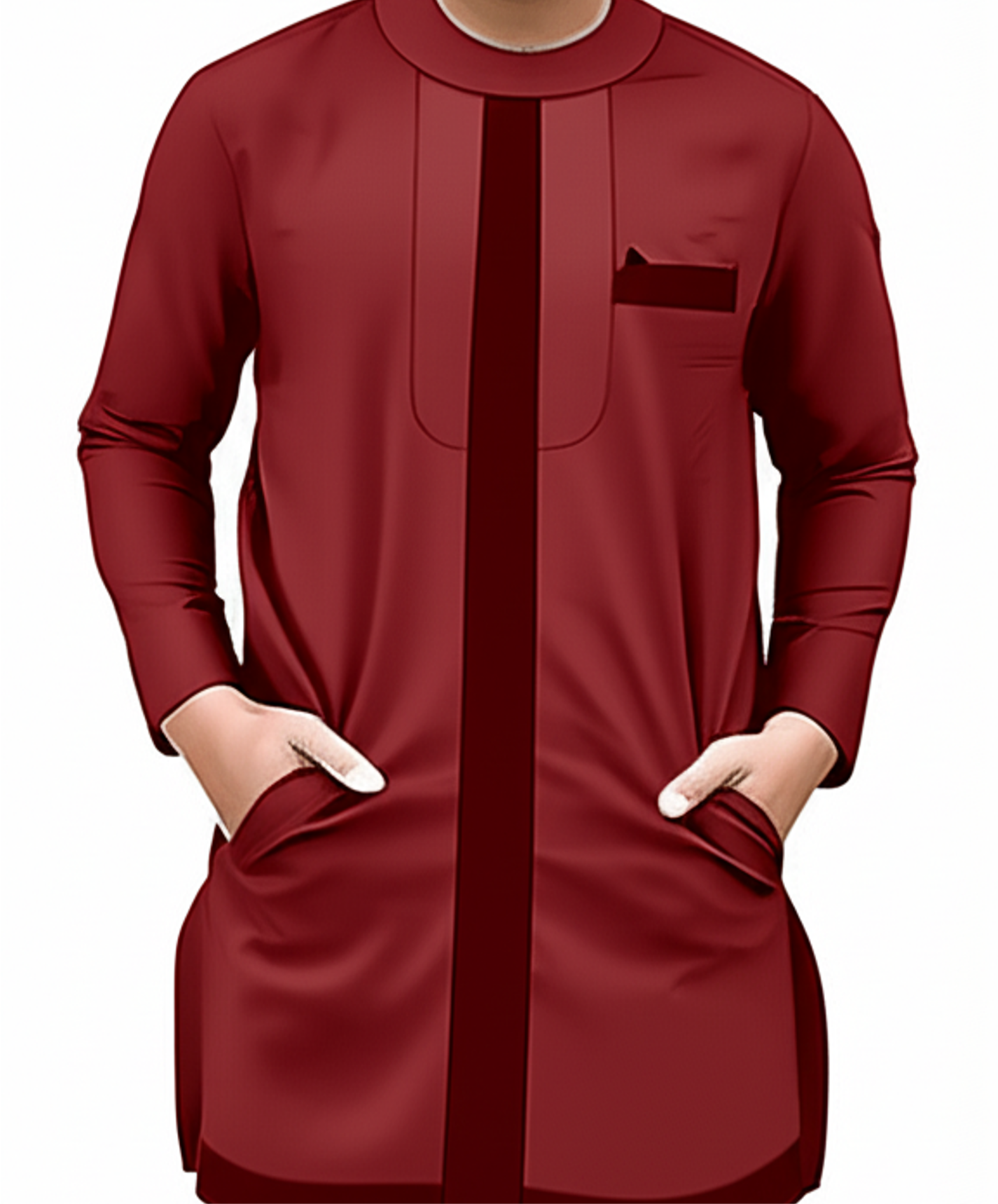Long sleeved Hybrid with collar and placket detail