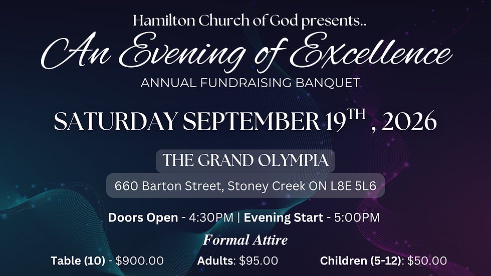 Annual Fundraising Banquet "An Evening of Excellence"