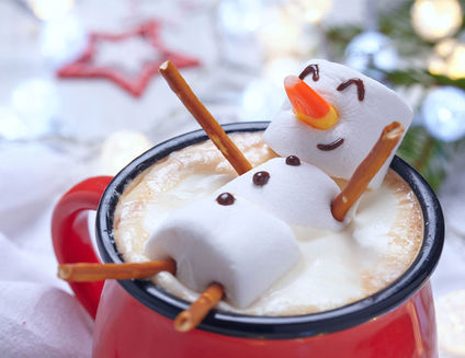 Snowman Hot Tub Cocoa