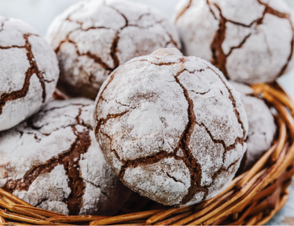 Snowy Chocolate Chewies