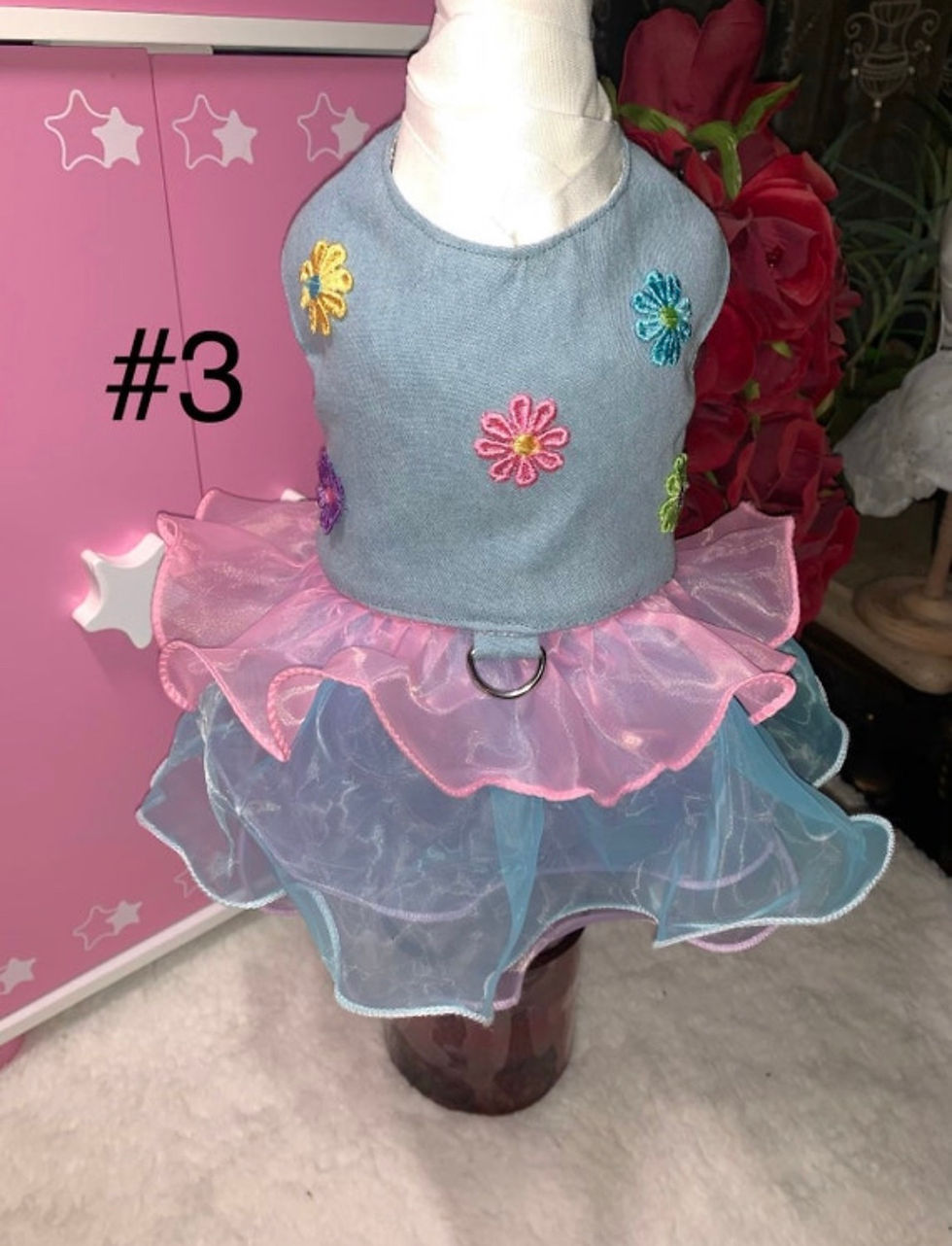 Thumbnail: BLOOM  Dog/ Pet Harness/Dress That Transforms to Various Dresses