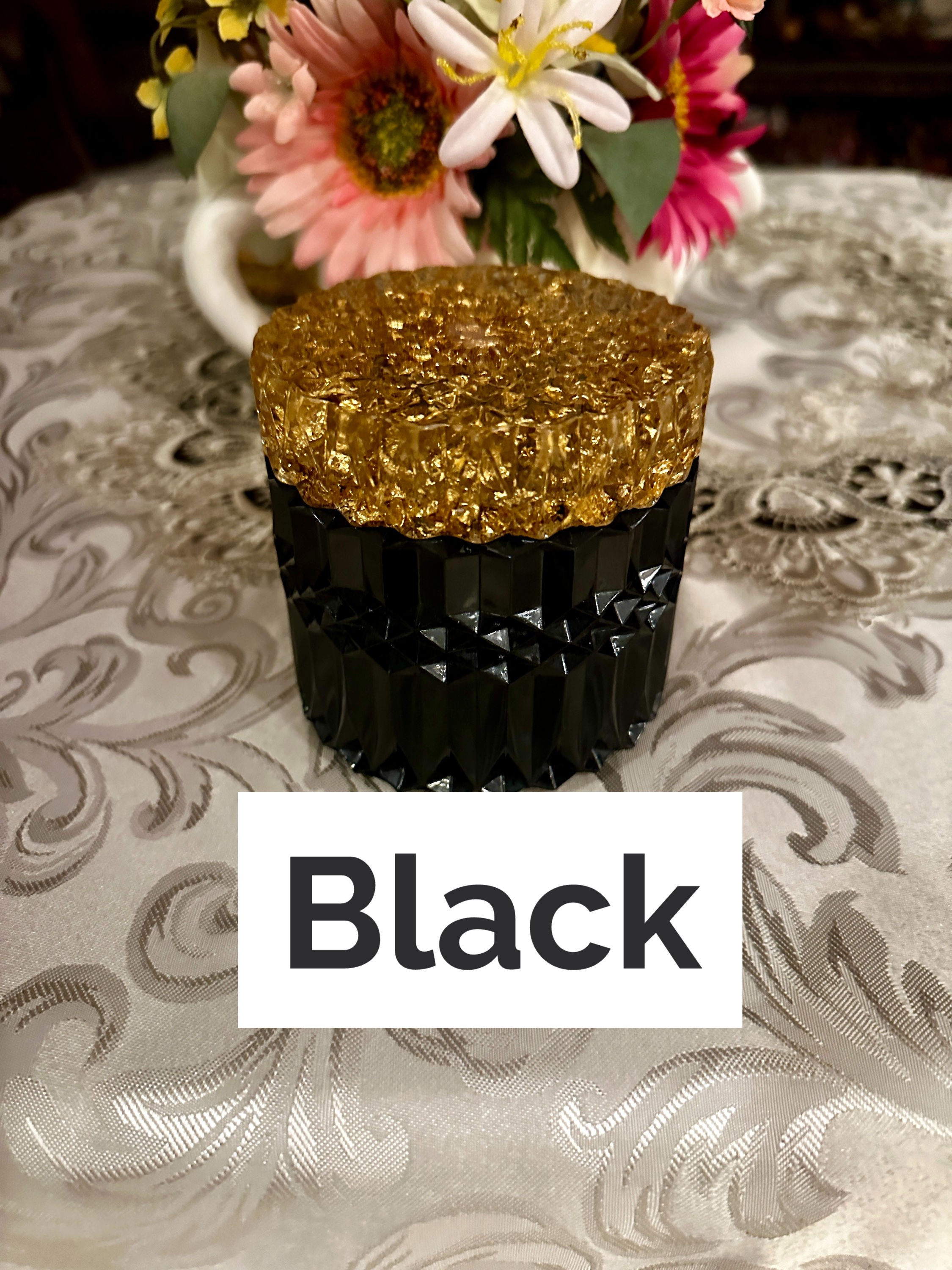 Vintage Jar with Gold Foil Lid (Item #J0003)