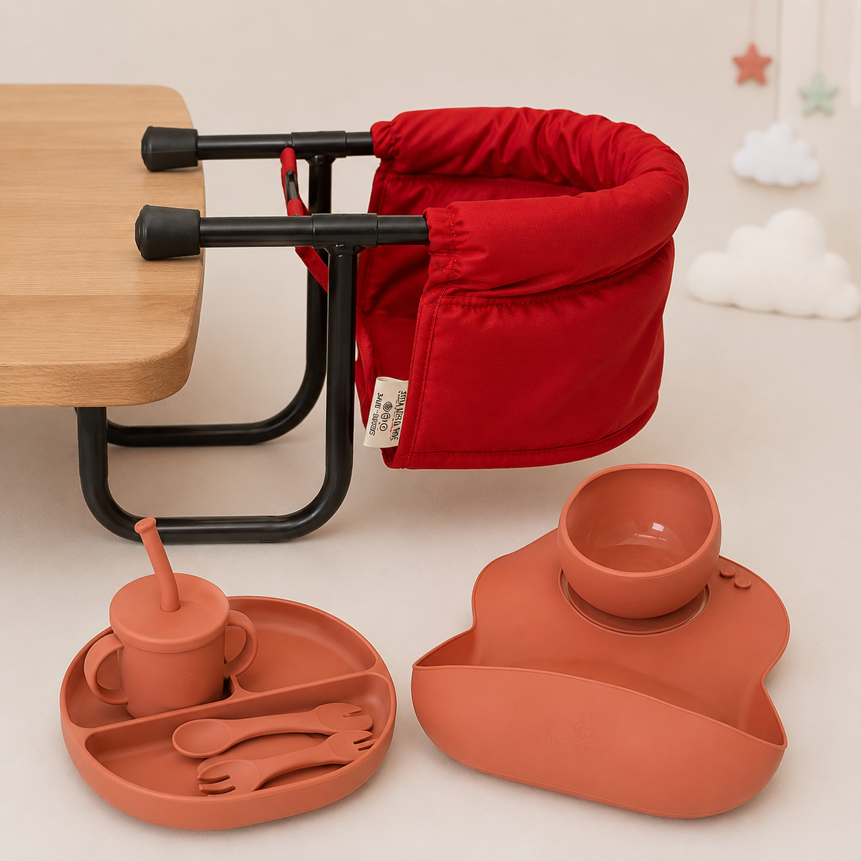 Silla Aérea Bebe + Kit Alimentación