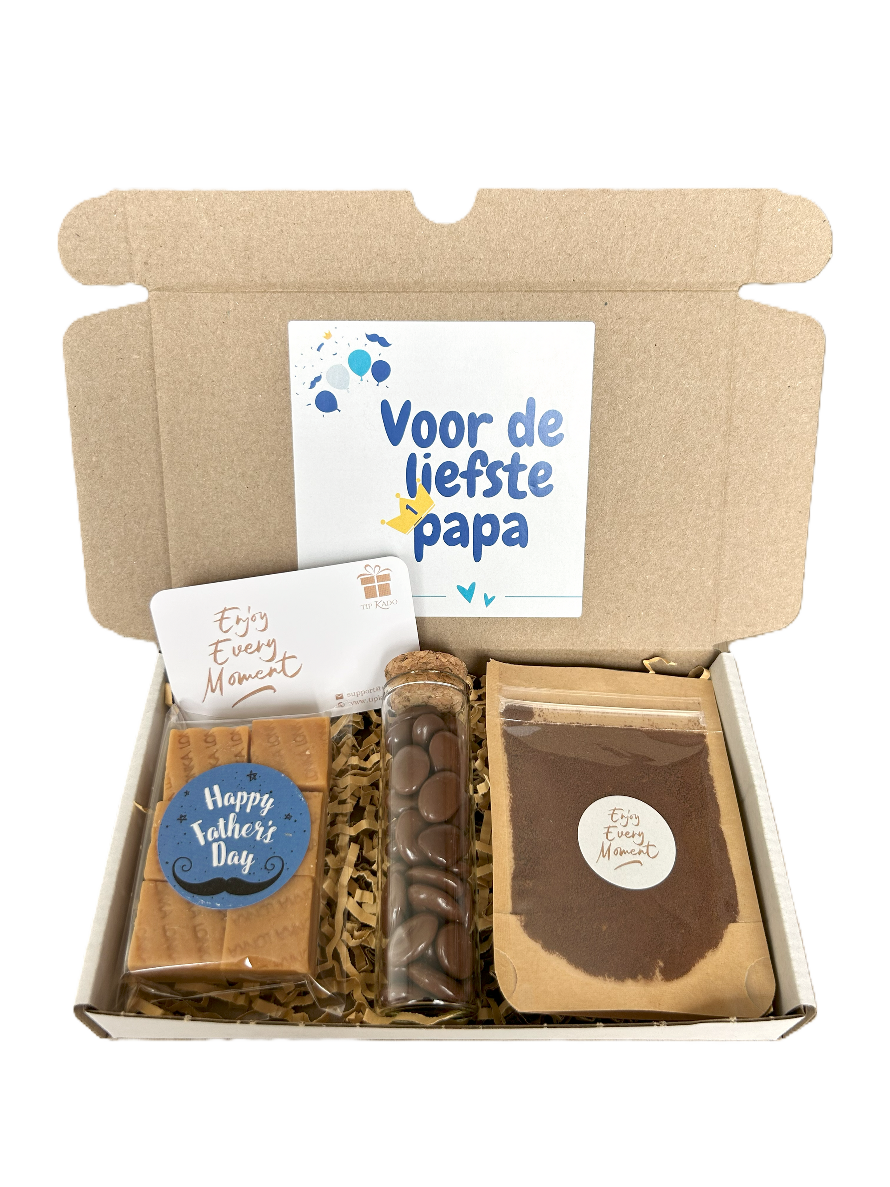 Vaderdag papa koffie cadeau fudge