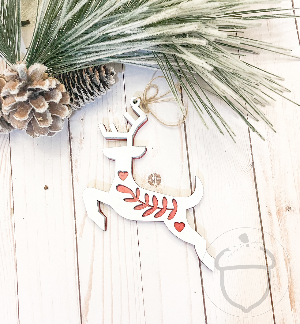Thumbnail: Folk Art Layered Ornaments  | Digital Pattern File SVG