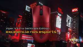 Razer apresenta mouse Viper V3 Pro Sentinels Edition, um tributo à excelência nos esports