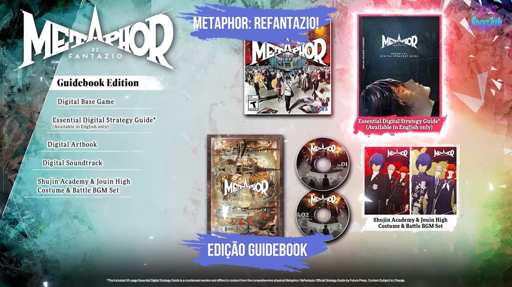 ATLUS lança Edição Guidebook de Metaphor: ReFantazio!