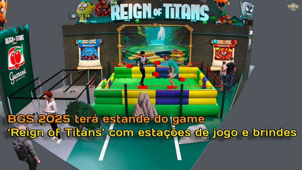BGS 2025 terá estande do game ‘Reign of Titans’ com estações de jogo e brindes