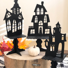 Halloween Houses on Stands