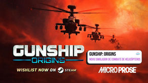 MicroProse publicará Gunship: Origins, novo simulador de combate de helicópteros