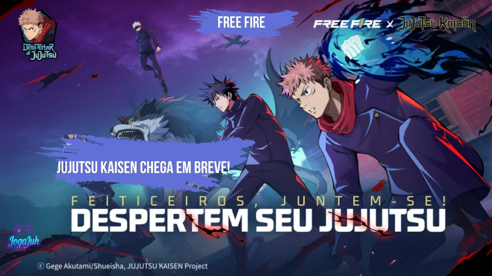 Desperte a Maldição: Jujutsu Kaisen chegará ao Free Fire em breve