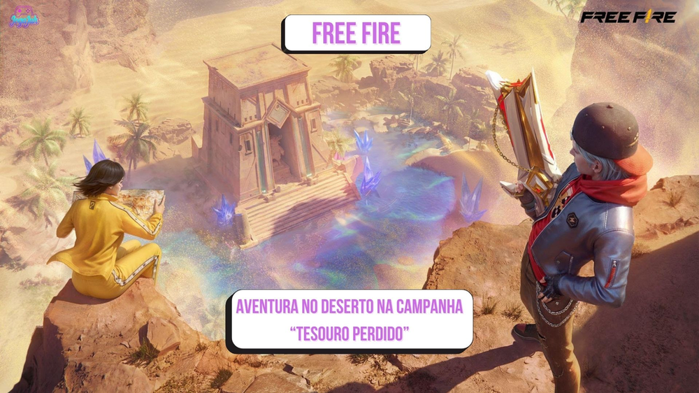 Free Fire convida os jogadores para uma misteriosa aventura no deserto em sua nova campanha “Tesouro Perdido”