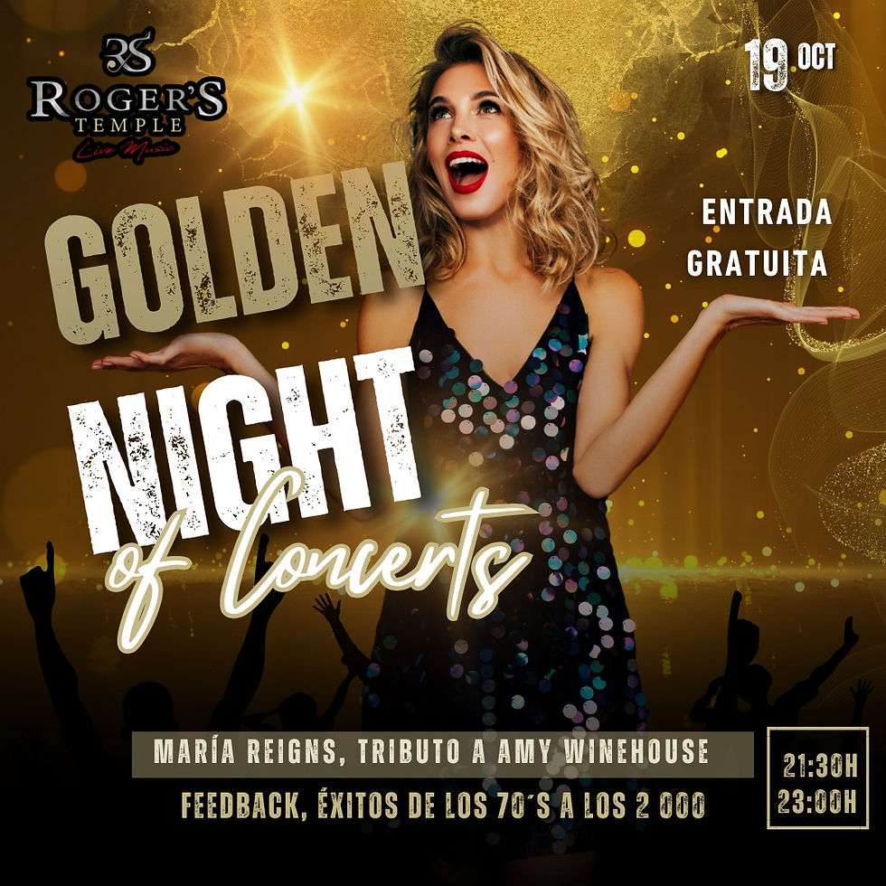 Golden Night | Tributo a Amy Winehouse & Tributo a la disco 70,80,90,00 en vivo 