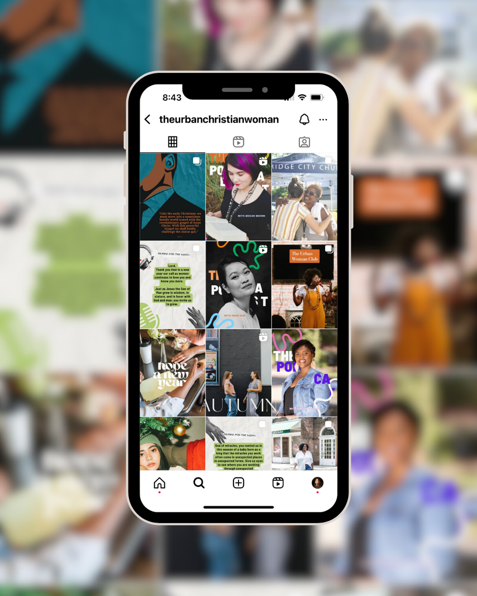 The Urban Christian Woman feed as seen from a phone