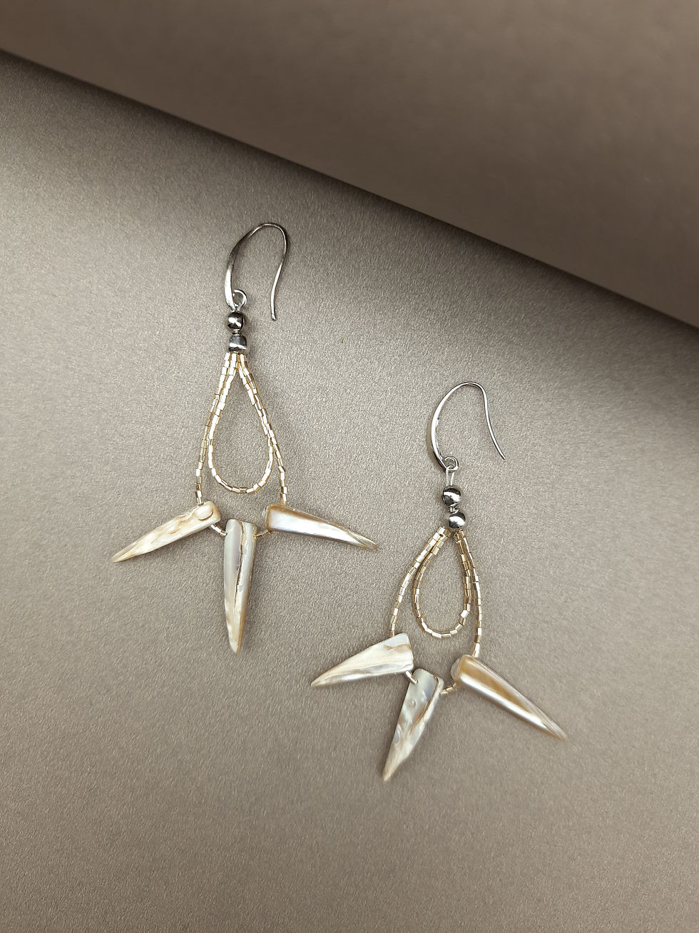 Thumbnail: Whe Sea Secrets 'Angler' Mother of Pearl Earring
