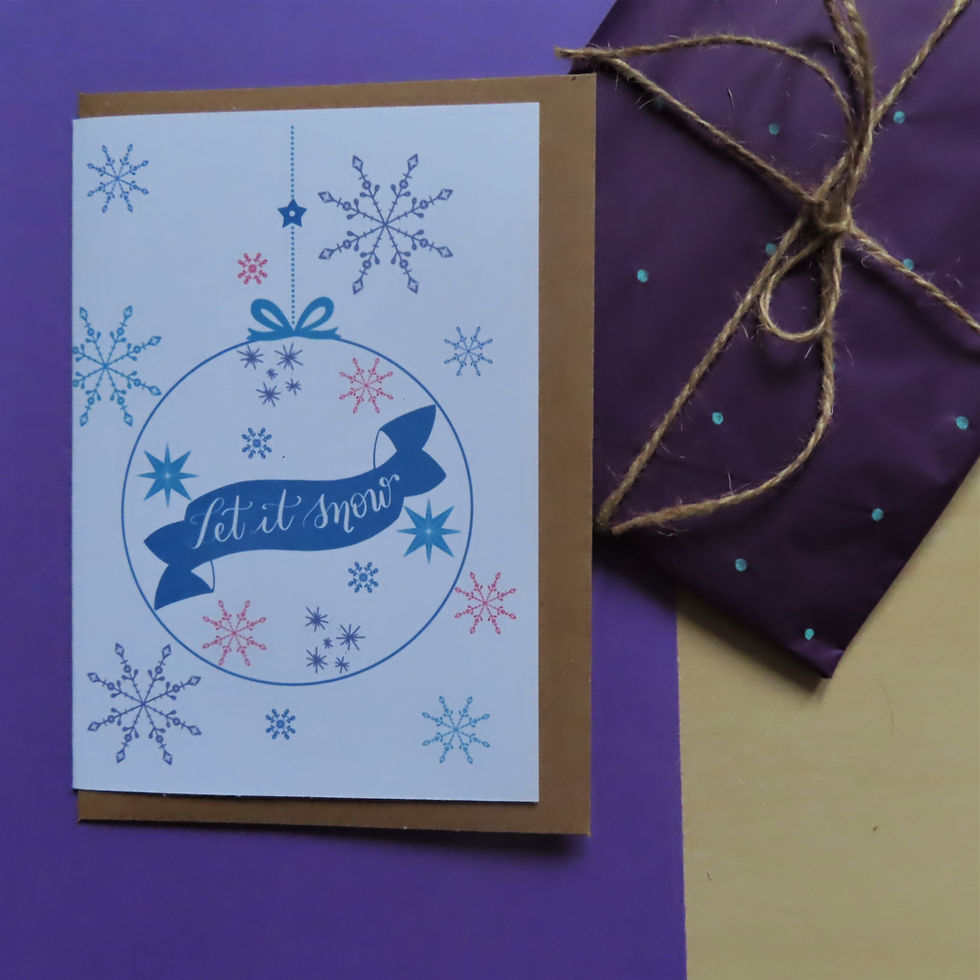 Thumbnail: Let it snow Christmas card