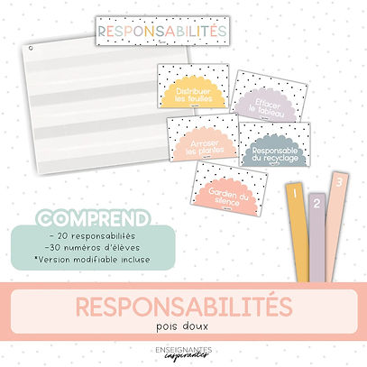 Responsabilités de classe (pois doux)