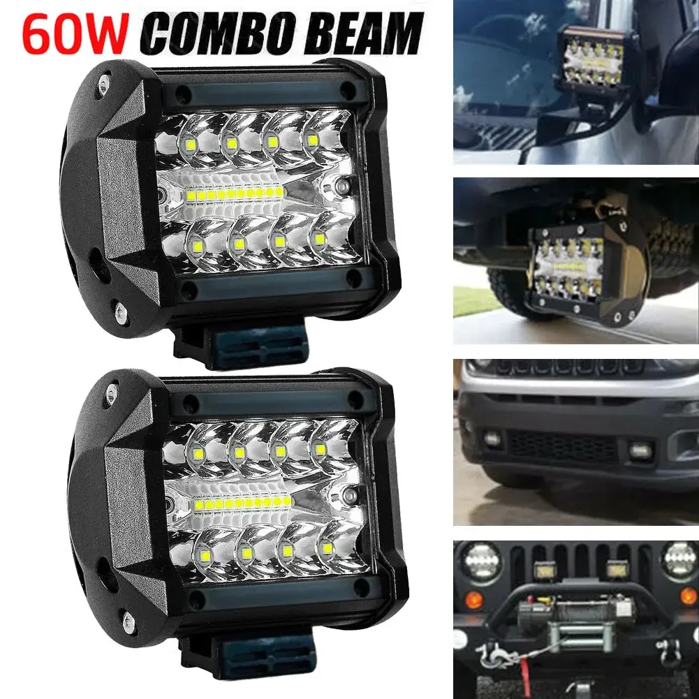 12V 60W LED Bar Offroad Spot Flood Combo LED Light Bar Work Light for Truck Car