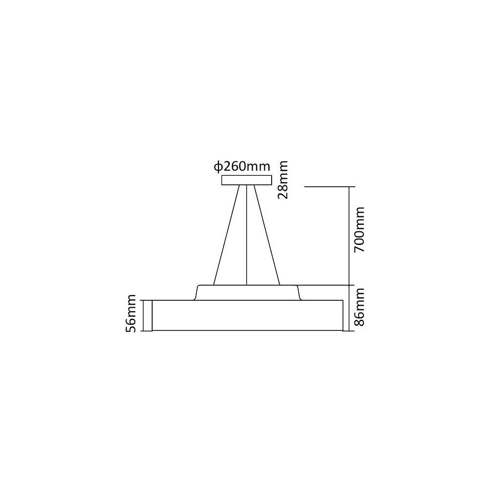 Miniature : SUSPENSION ROUND TOP Eclairage direct  Diamètre 450mm 40W